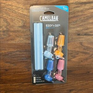 CamelBak Eddy+ Kids Replacement Valve and Straw Set - Pink, Blue, Orange, Clear